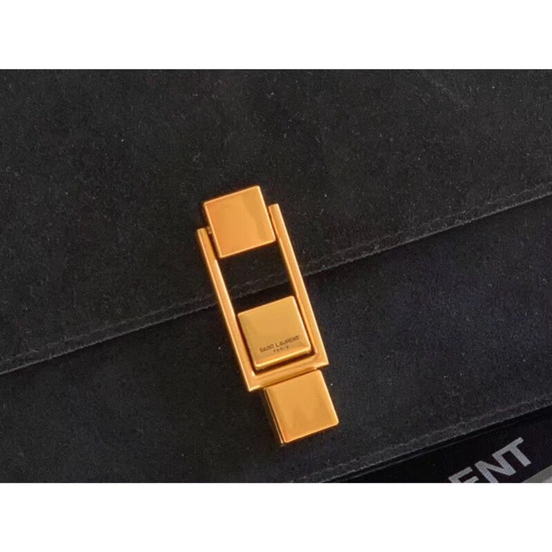 Top Quality Le Carre Satchel Black For Women 9in/23cm YSL