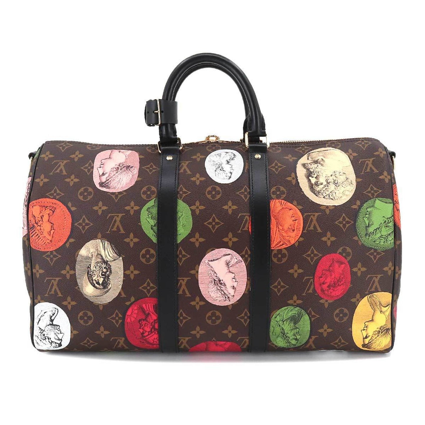 LOUIS VUITTON Fornasetti Monogram Cameo Keepall Bandouliere 45 Boston Shoulder Bag M59261 RFID