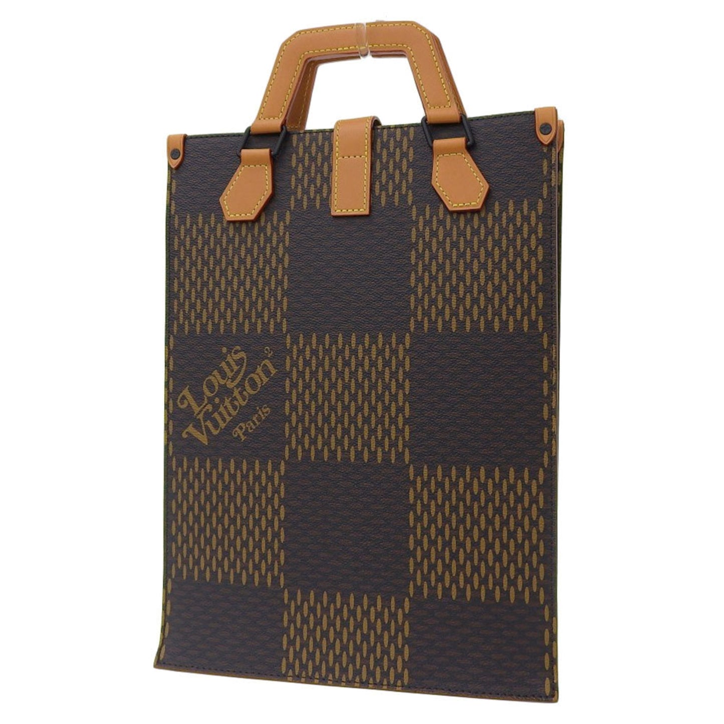 Louis Vuitton Damier Ebene Giant Mini Tote 2WAY Bag Louis Vuitton Squared N40355