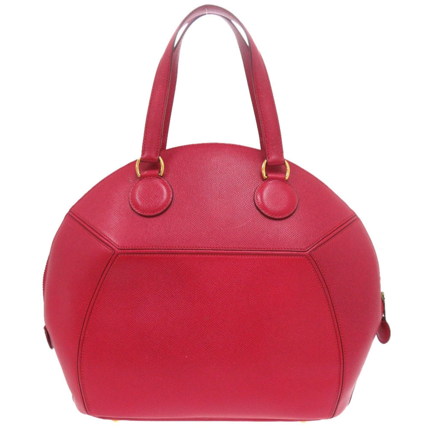 Hermes Red Color Courchevel Leather Handbag ( )