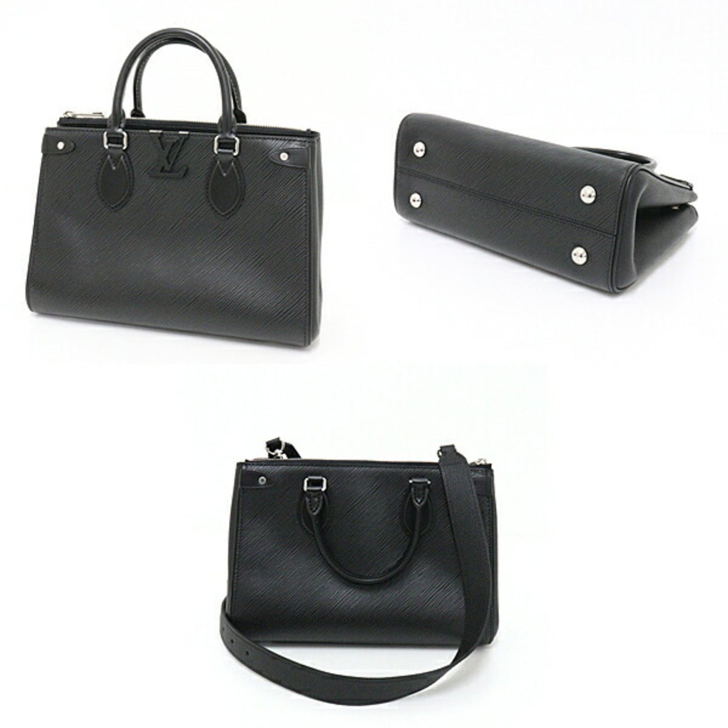 Louis Vuitton Grenelle Tote PM Epi Leather Black M57680 Shoulder Bag Handbag