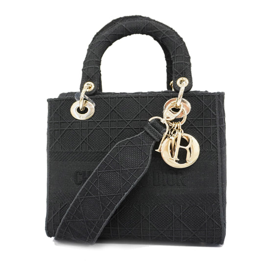 CHRISTIAN DIOR  Cannage/Lady Dior 2way Bag Lady Delight