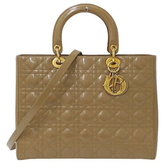 CHRISTIAN DIOR Lady Dior Women's Ethylen Vinyl Acetate [EVA] Handbag,Shoulder Bag Beige