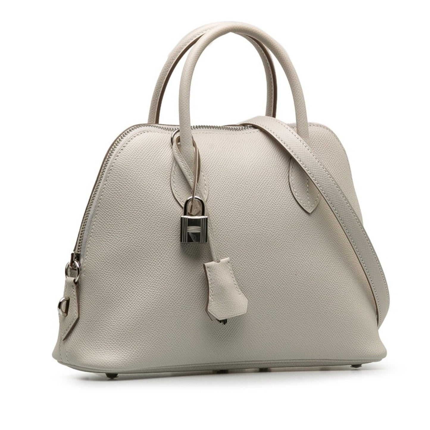 Hermes White Epsom Leather Handbag Shoulder Bag ( )