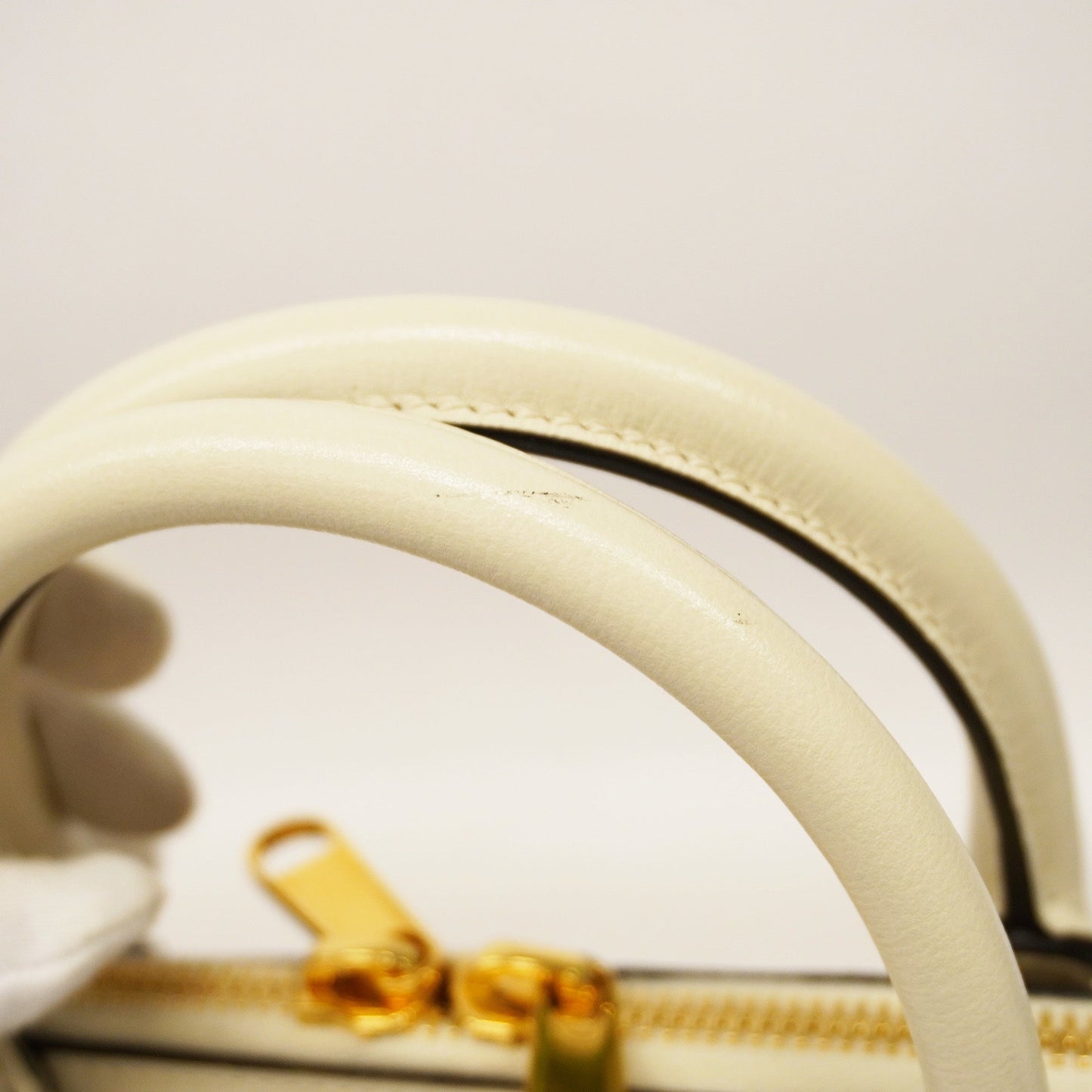 GUCCIAuth  Horsebit 2way Bag 621220 GG Supreme Beige,White