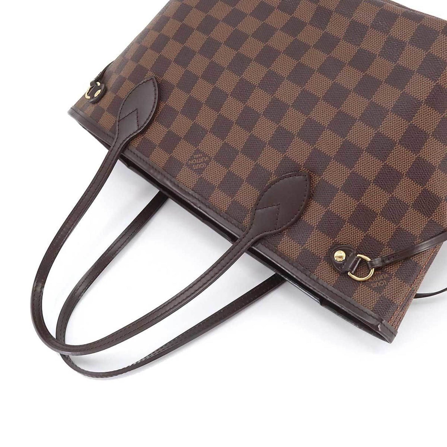 LOUIS VUITTON Damier Neverfull PM Tote Bag Ebene N51109 Brown