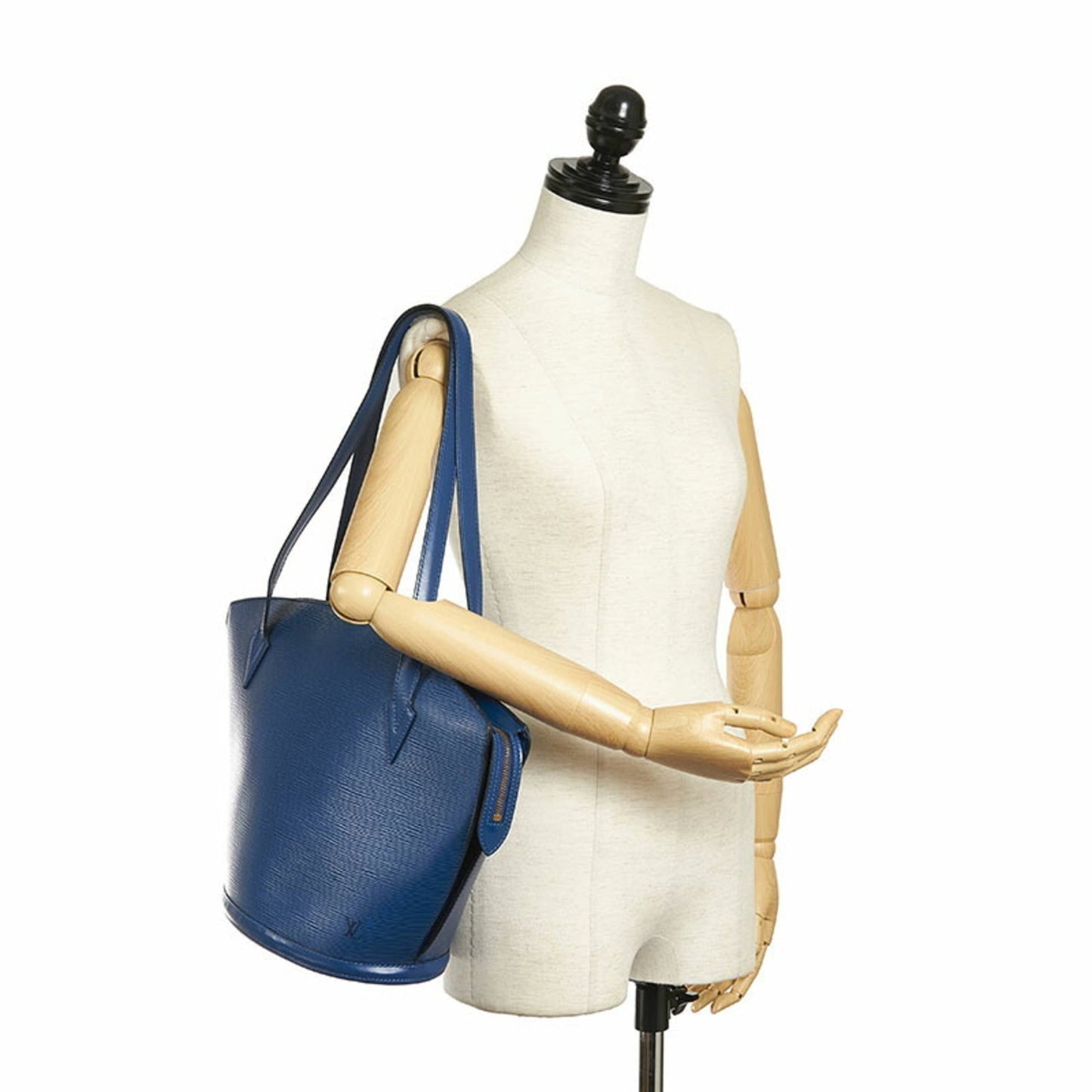 Louis Vuitton Epi Saint-Jacques Handbag Tote Bag M52265 Toledo Blue Leather Women's LOUIS VUITTON