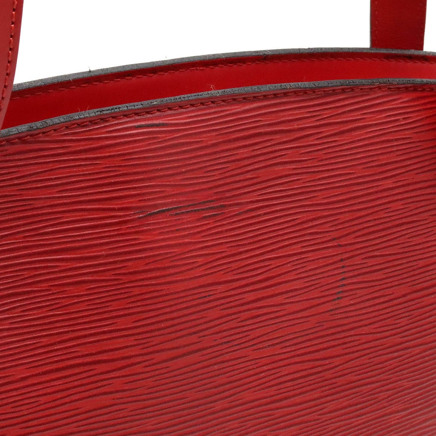 LOUIS VUITTON Epi Saint-Jacques Poigner Long Tote Bag Shoulder Leather Castilian Red M52337