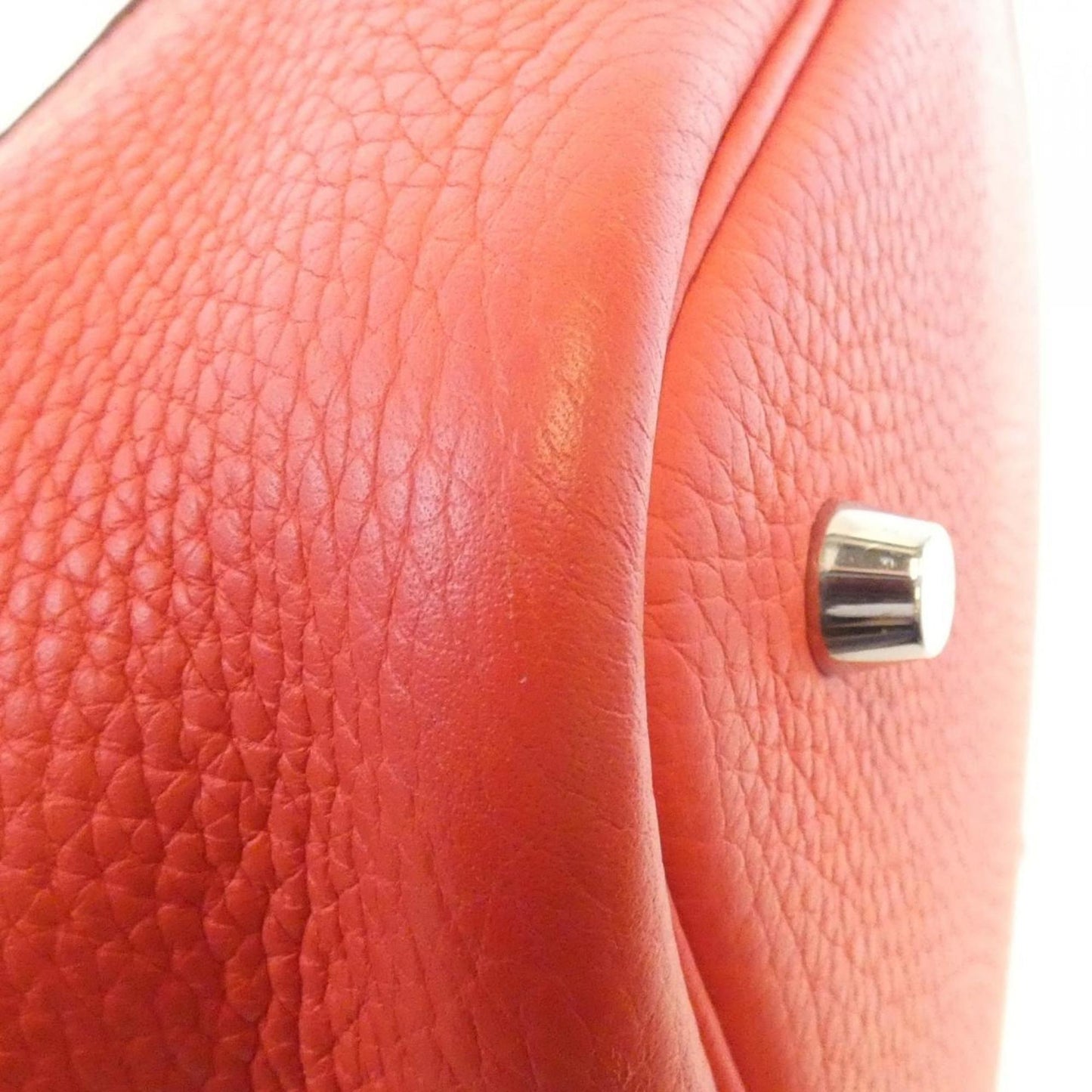 Hermes Rose Eglantine Taurillon Clemence Leather Swift Leather Handbag ( )