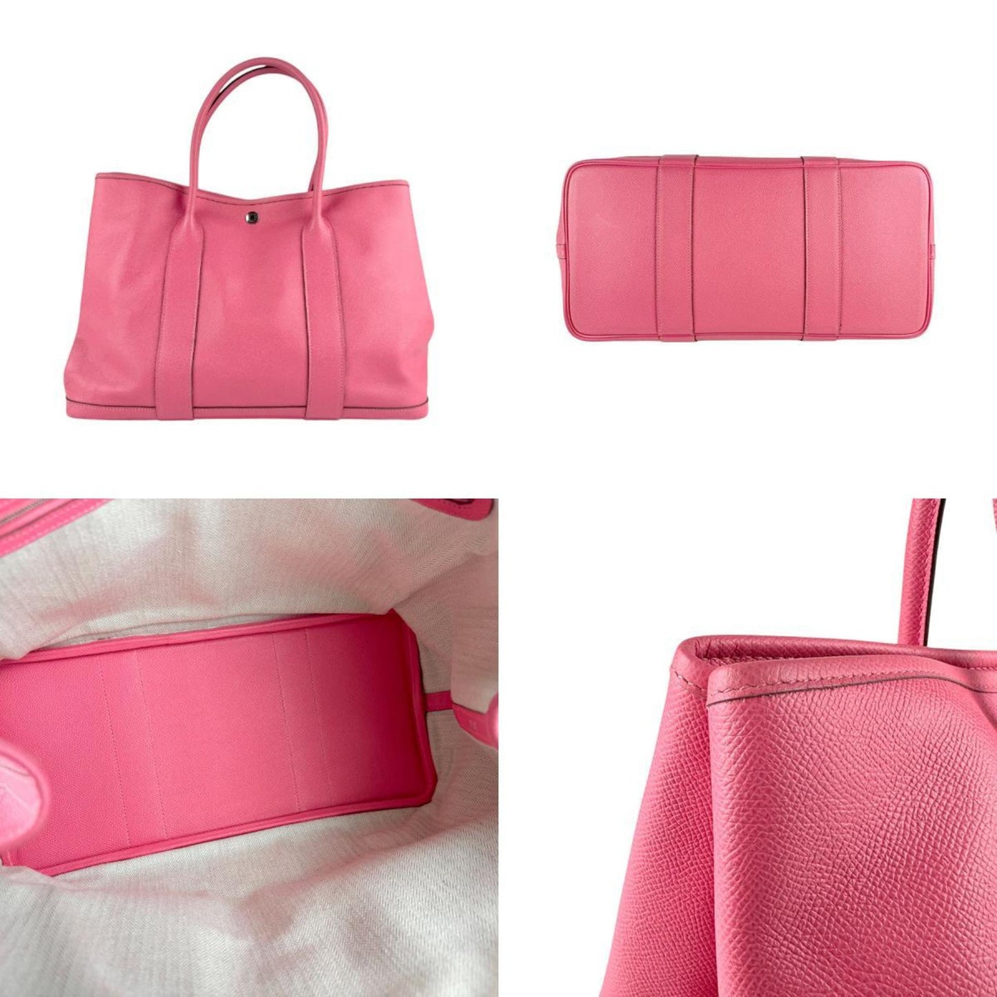 Hermes Rose Azalee Epsom Leather Handbag ( )