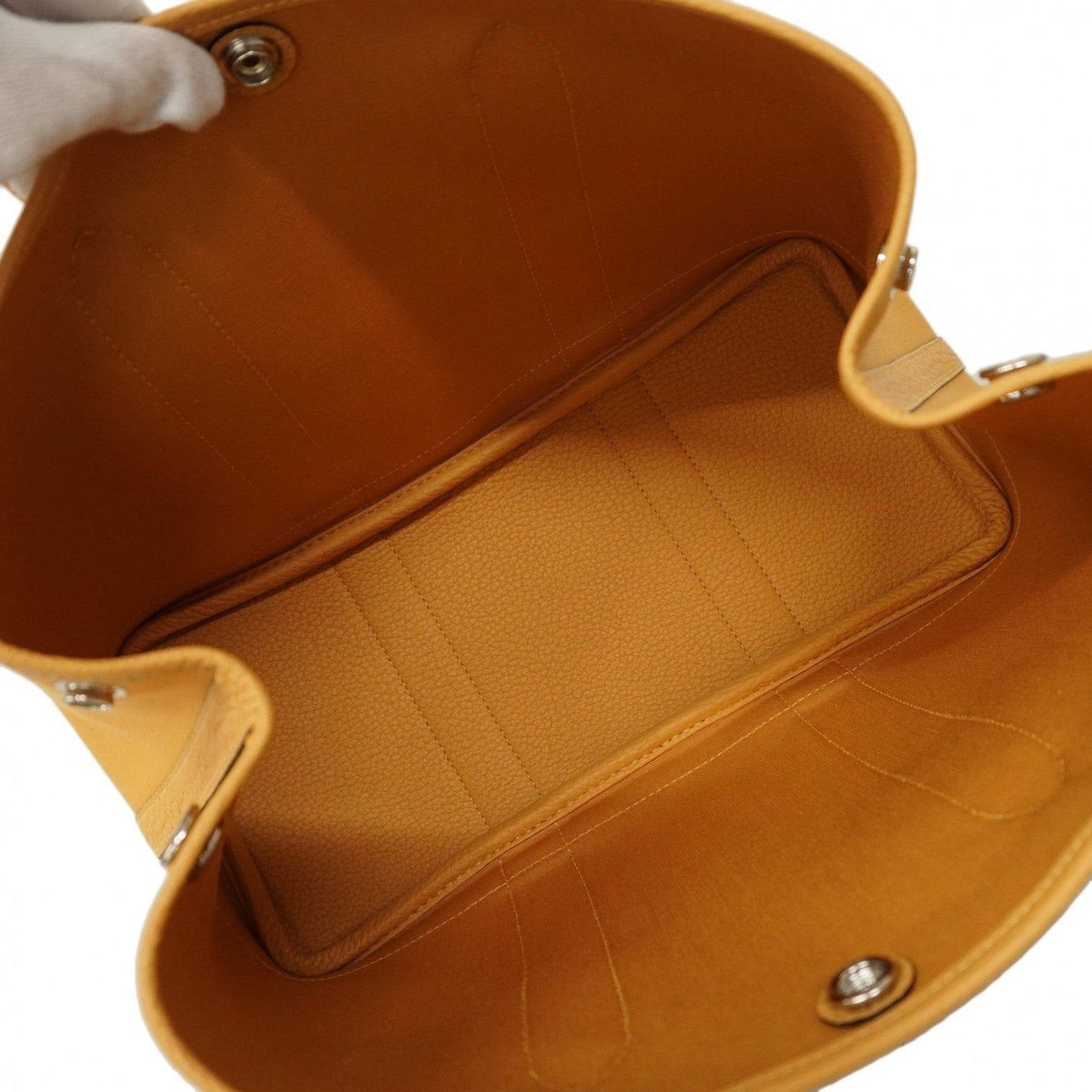 Hermes Silver Toile Officier Tote Bag ( )