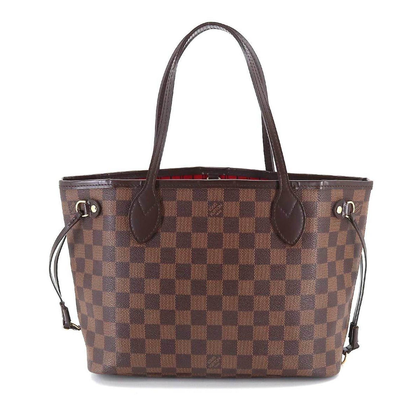 LOUIS VUITTON Damier Neverfull PM Tote Bag Ebene N51109 Brown