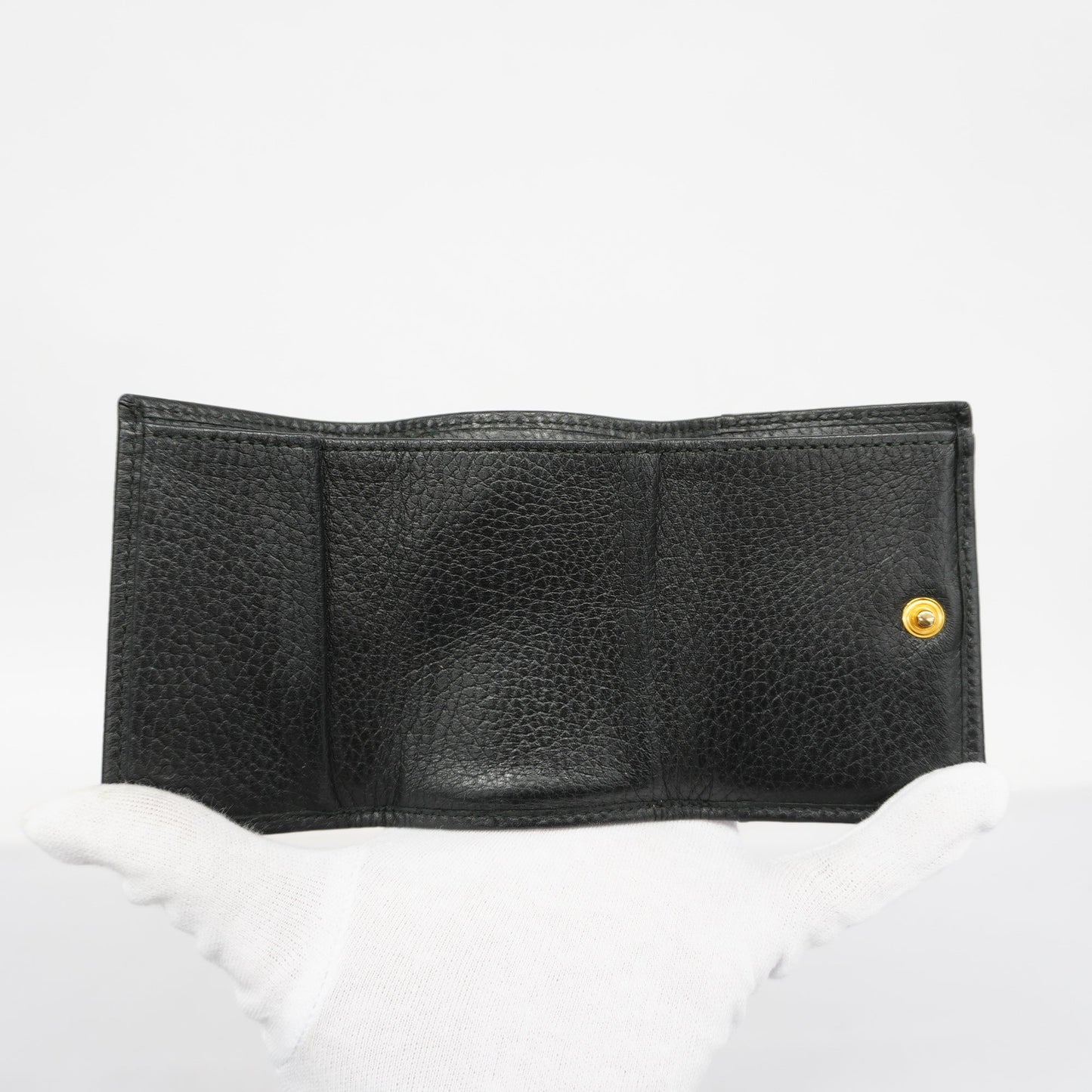 GUCCIAuth  GG Marmont Gold Hardware 523277 Women's Leather Wallet [tri-fold]