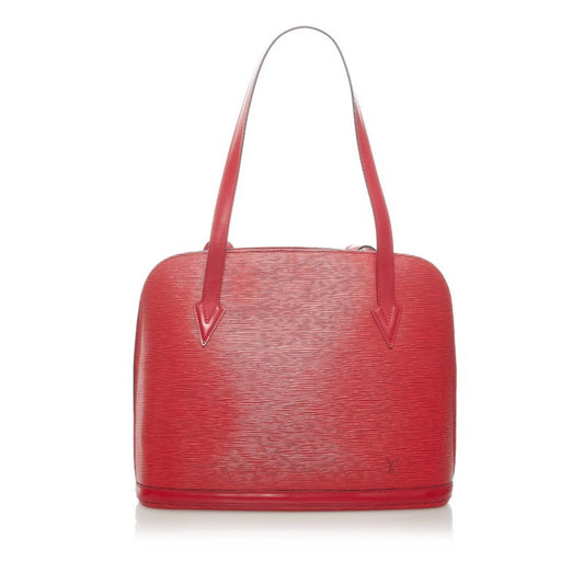 Louis Vuitton Epi Lussac Shoulder Bag M52287 Castilian Red Leather Ladies LOUIS VUITTON