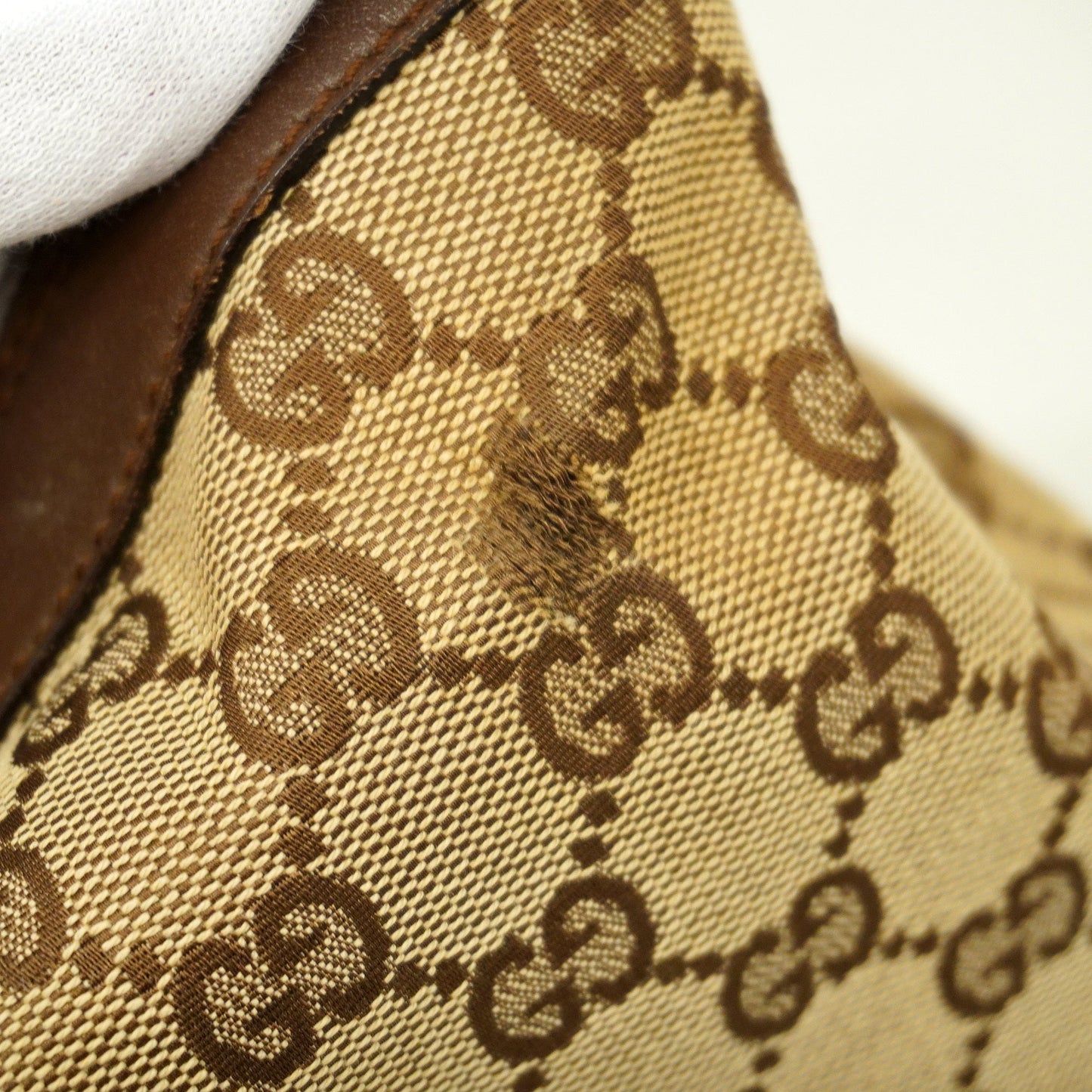 GUCCIAuth  Handbag 92734 Women's GG Canvas Beige