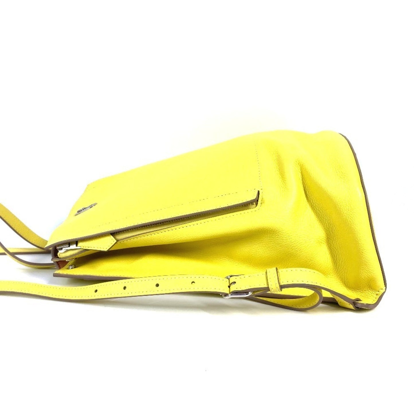 Hermes Yellow Leather Backpack ( )