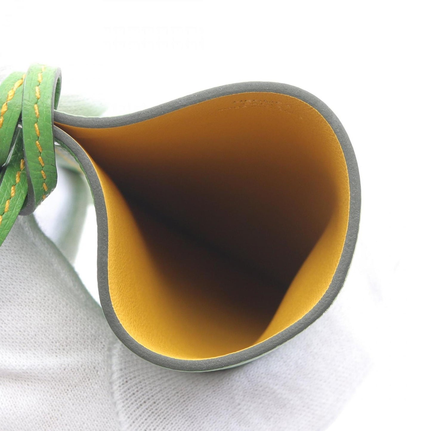 Hermes Sellier Green Vert Epsom Leather Pouch ( )