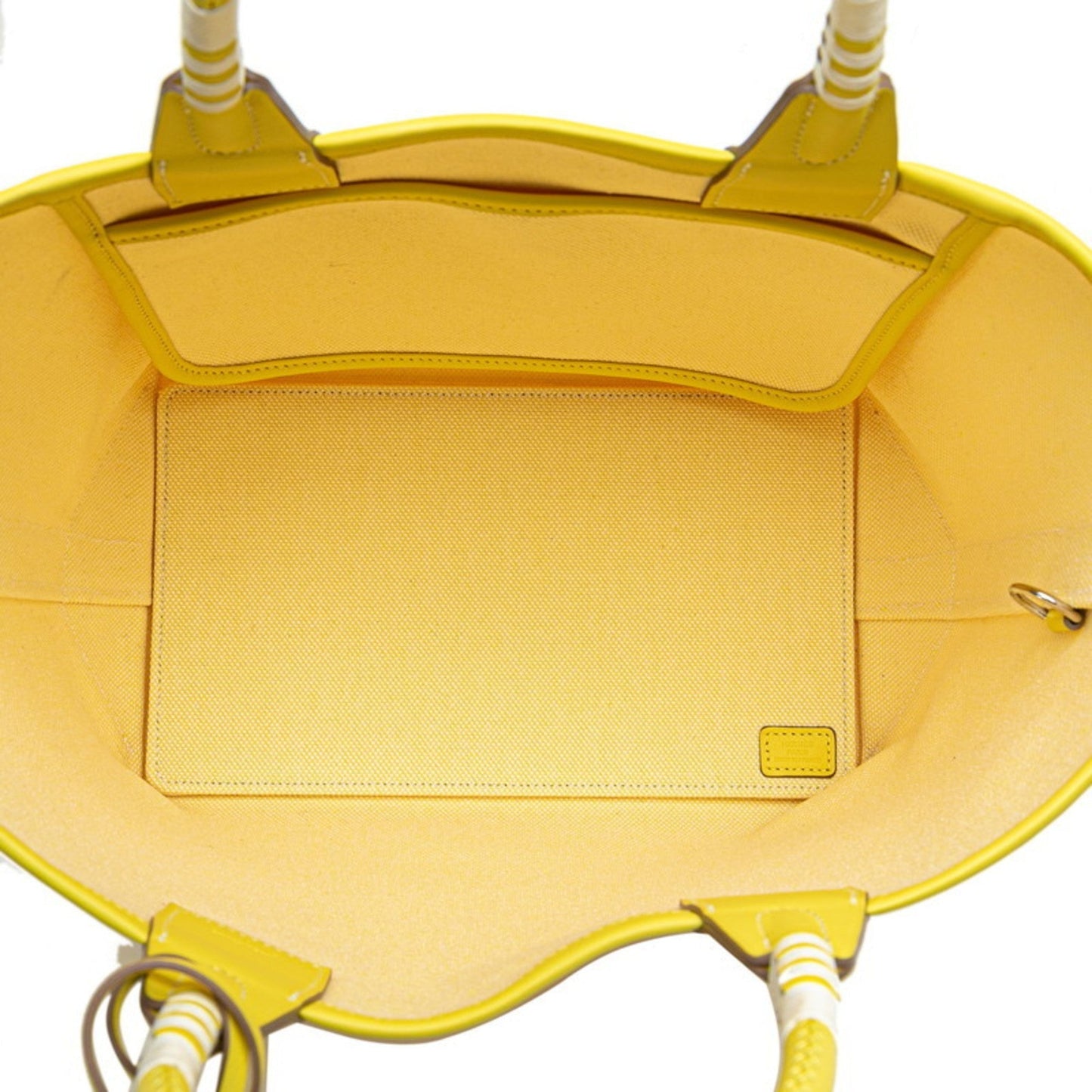 Hermes Yellow Toile H Swift Leather Handbag ( )