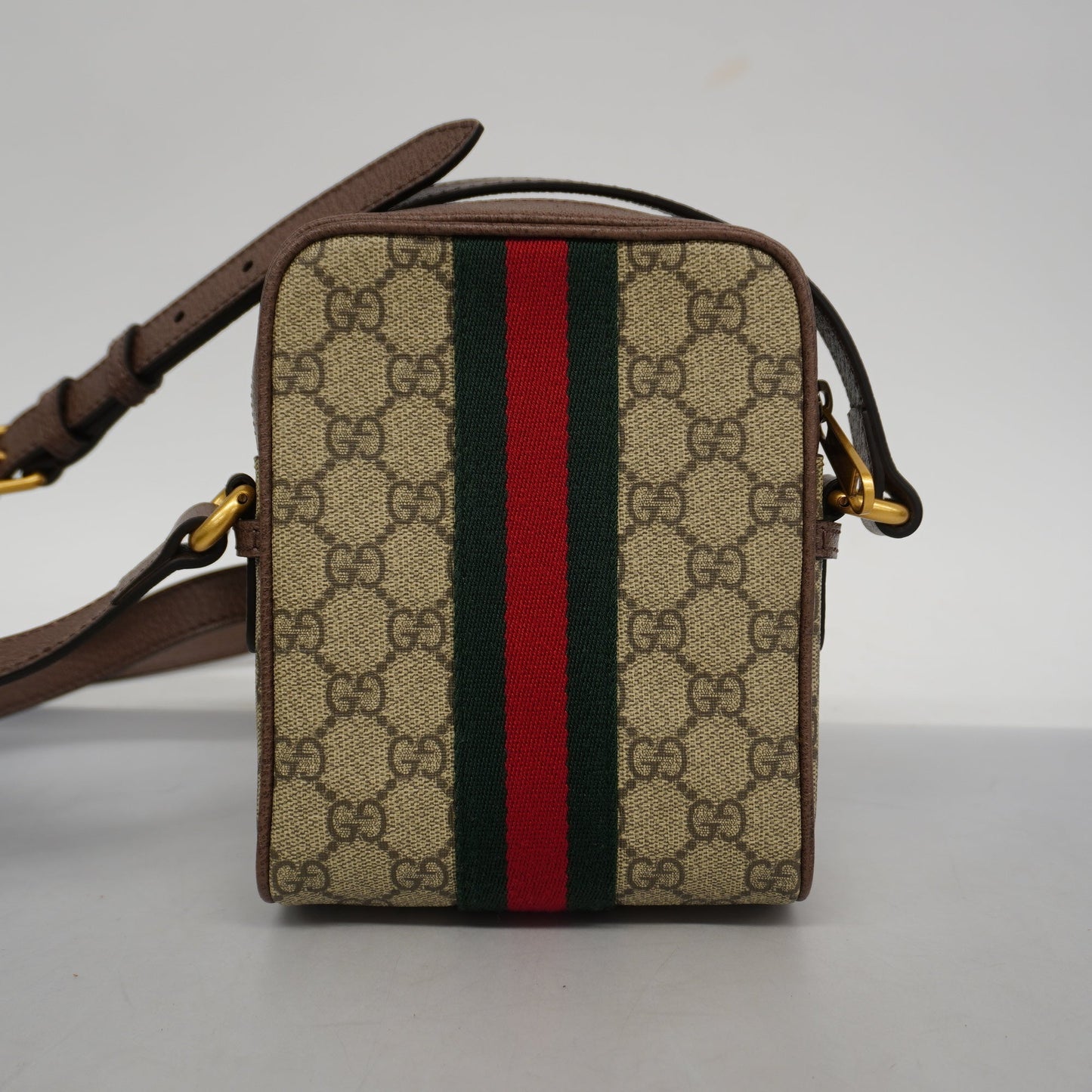 GUCCIAuth  Ophidia 598127 Women's GG Supreme,Leather Beige,Brown