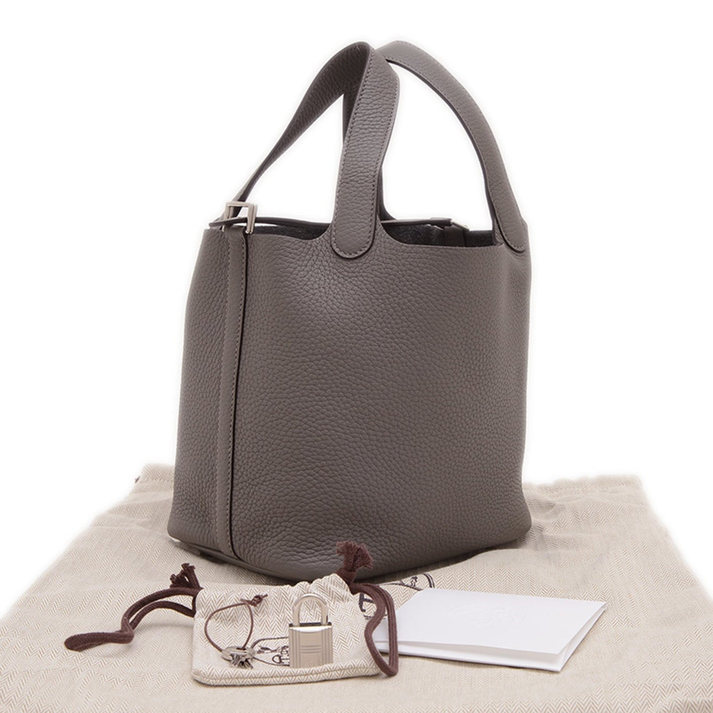 Hermes Taurillon Clemence Leather Handbag ( )