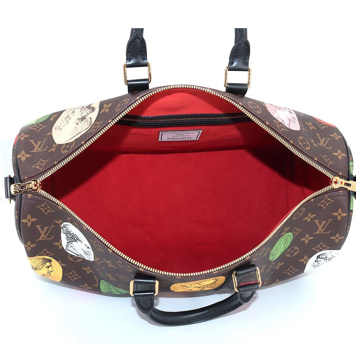 LOUIS VUITTON Fornasetti Monogram Cameo Keepall Bandouliere 45 Boston Shoulder Bag M59261 RFID