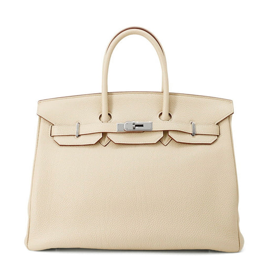 Hermes Silver Togo Leather Handbag ( )