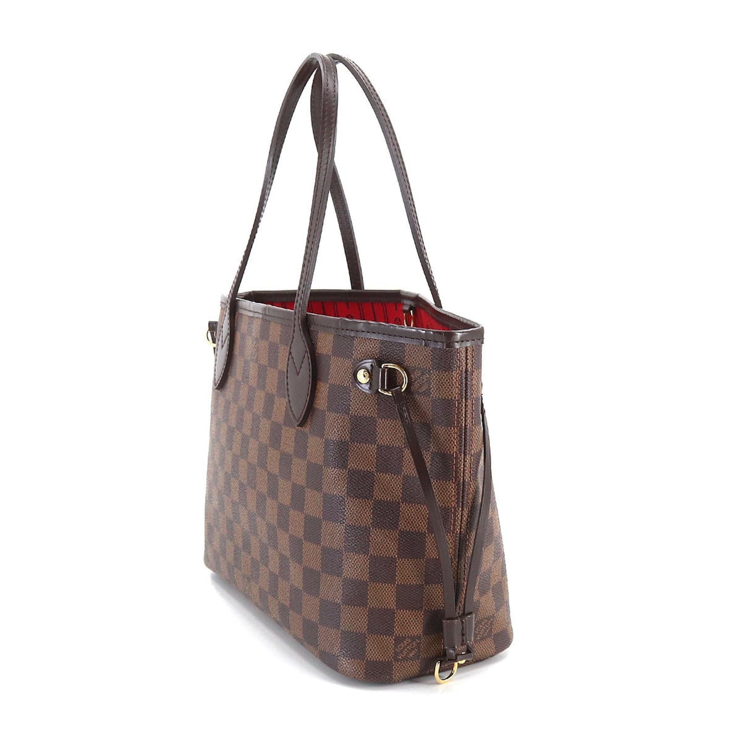 LOUIS VUITTON Damier Neverfull PM Tote Bag Ebene N51109 Brown