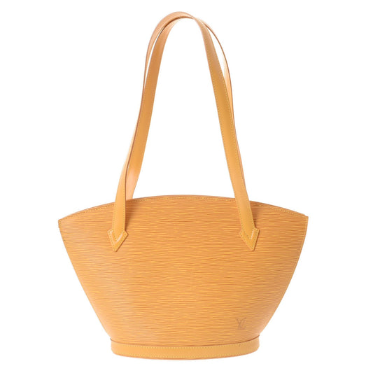 LOUIS VUITTON Epi San Jack Poignier Long Yellow M52339 Ladies Leather Shoulder Bag