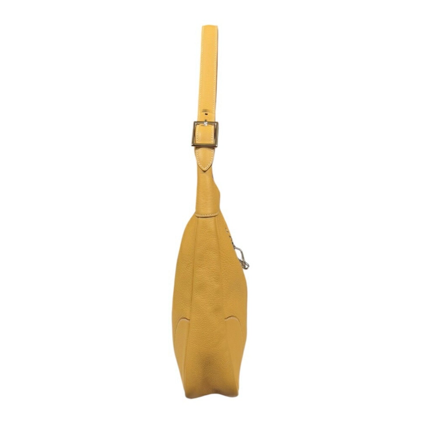 Hermes Trim Yellow Taurillon Clemence Leather Shoulder Bag ( )