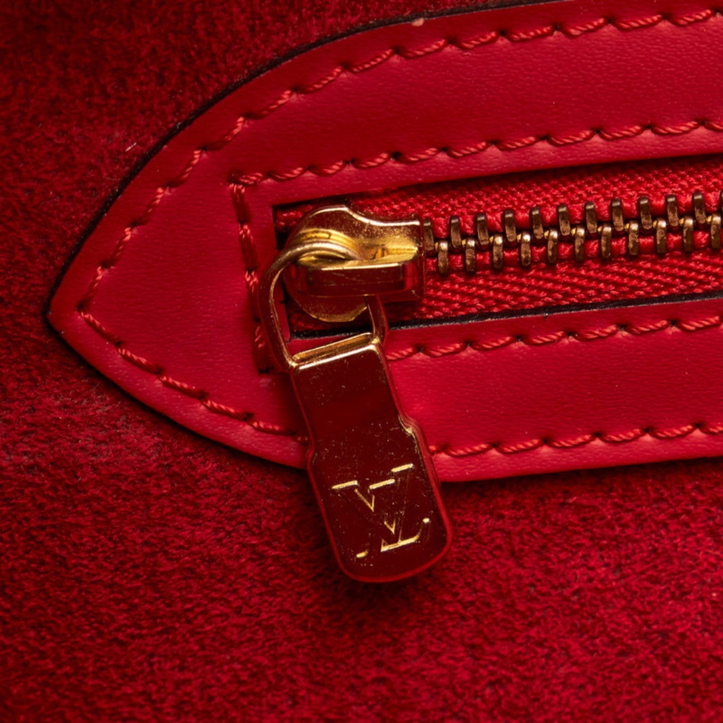 Louis Vuitton Epi Lussac Shoulder Bag M52287 Castilian Red Leather Ladies LOUIS VUITTON