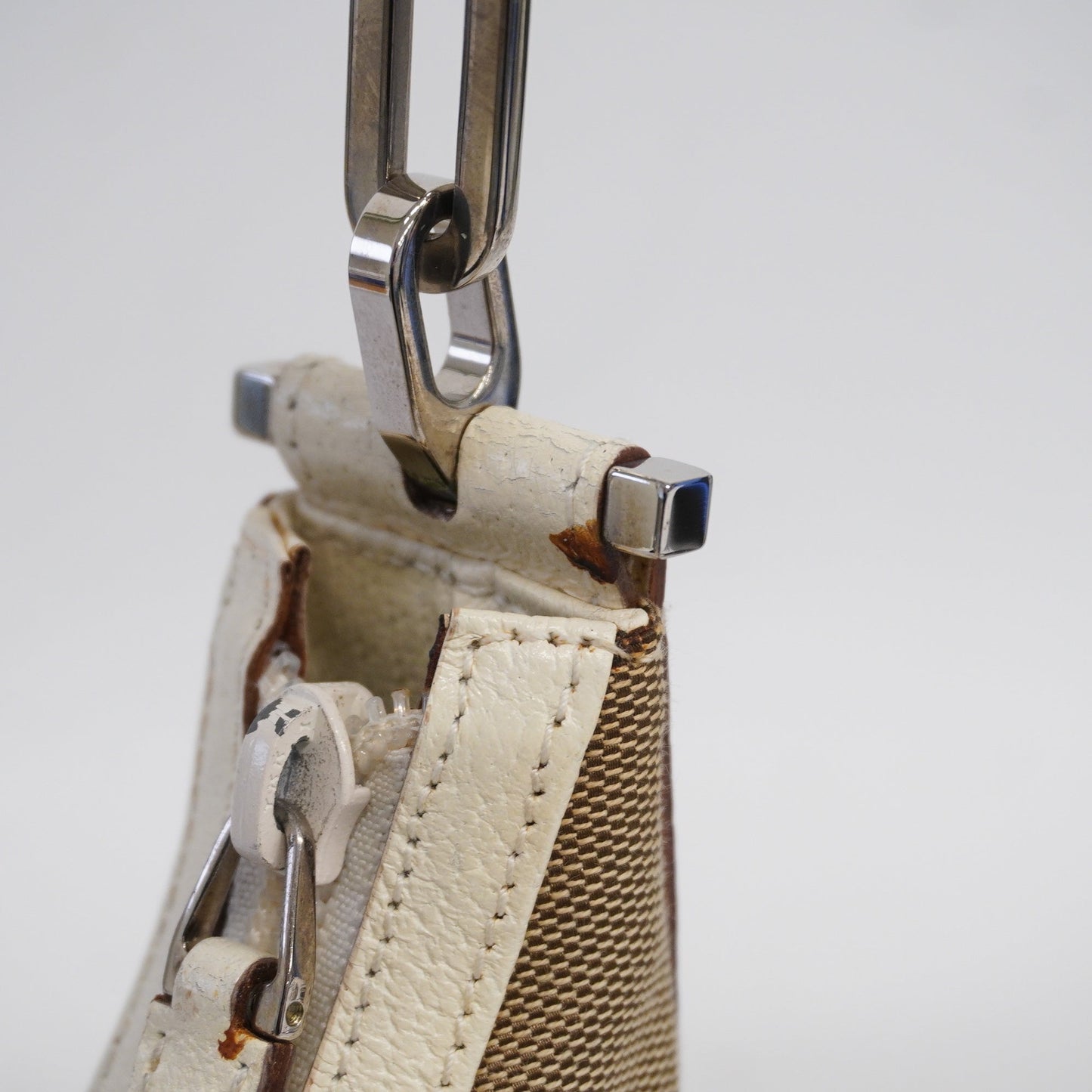 GUCCIAuth  Shoulder Bag 001 3873 Women's Canvas,Leather Shoulder Bag Beige,Ivory