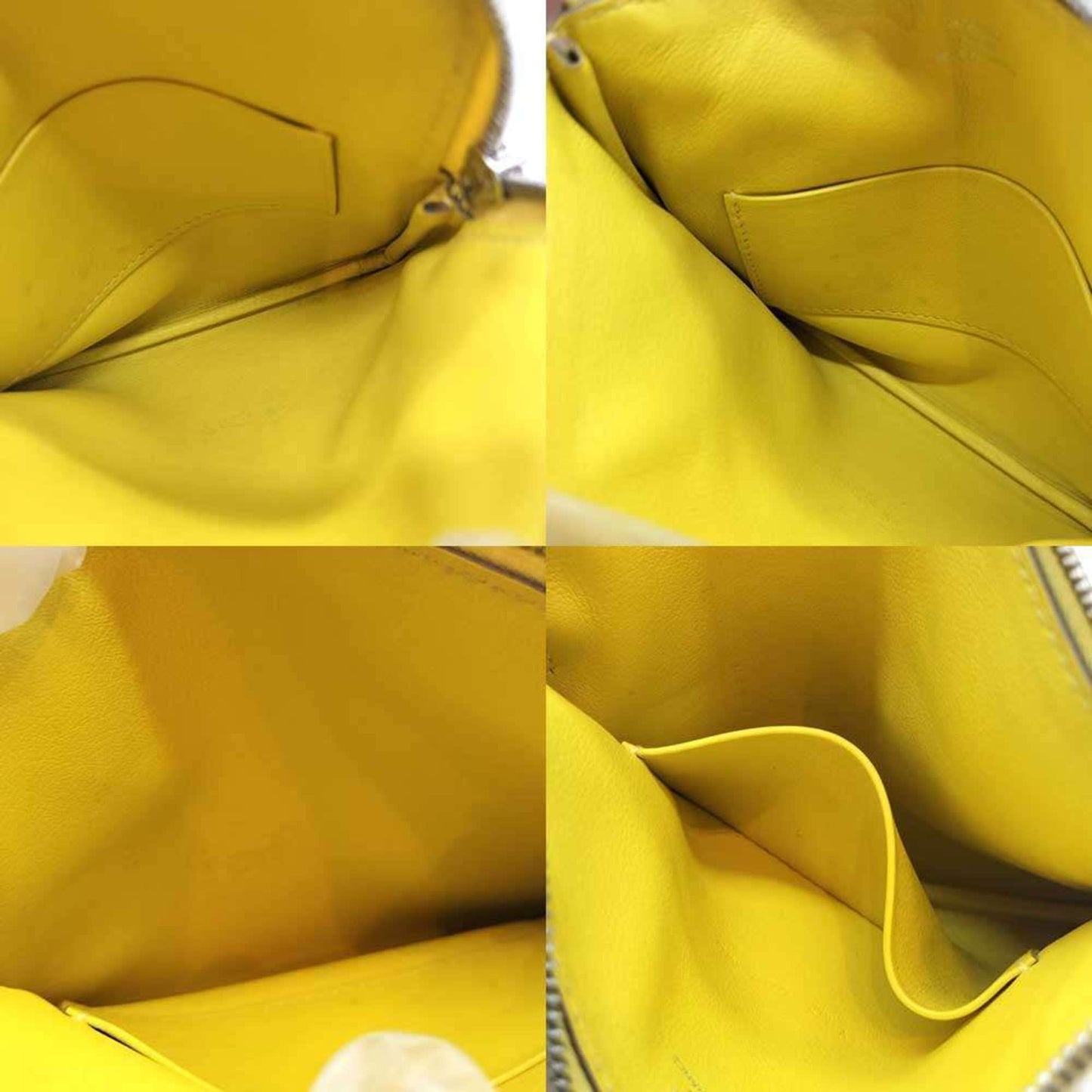Hermes Yellow Swift Leather Pouch ( )