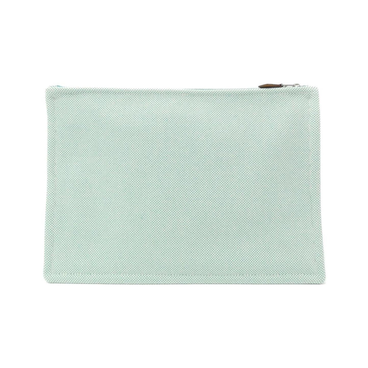 Hermes Silver Toile H Pouch ( )
