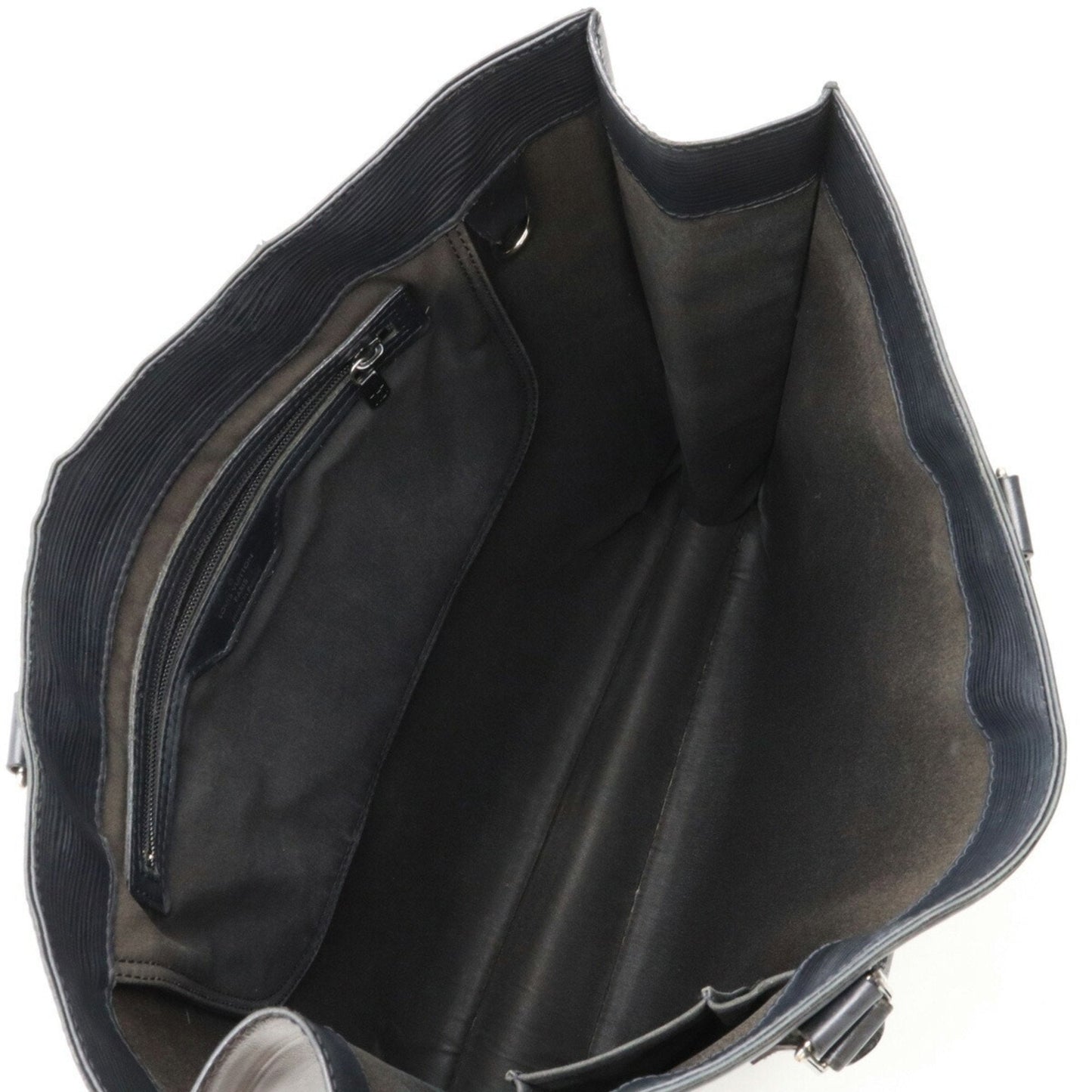 LOUIS VUITTON Epi Sac Pla Tote Bag Handbag Square Noir Black M59082