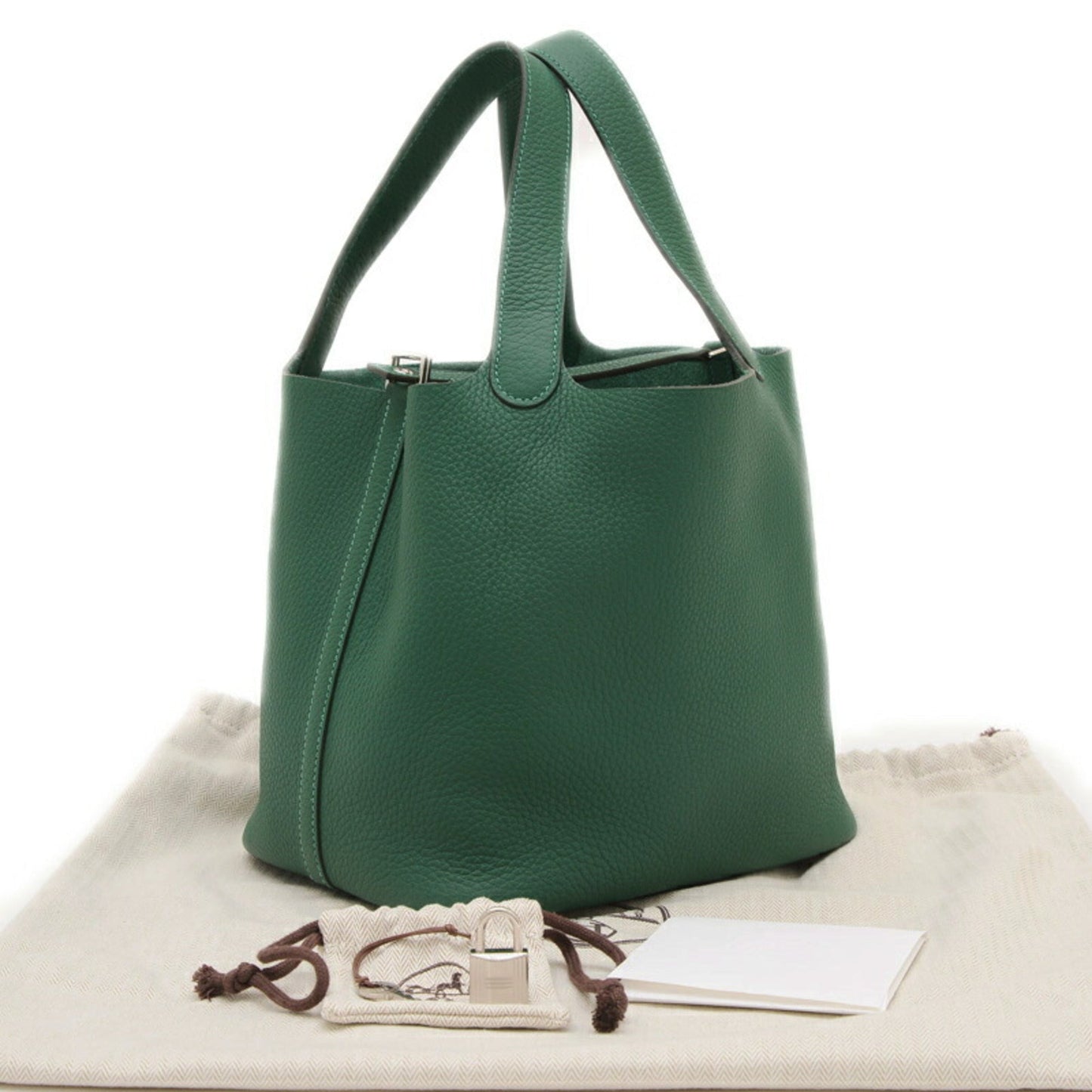 Hermes Taurillon Clemence Leather Handbag ( )