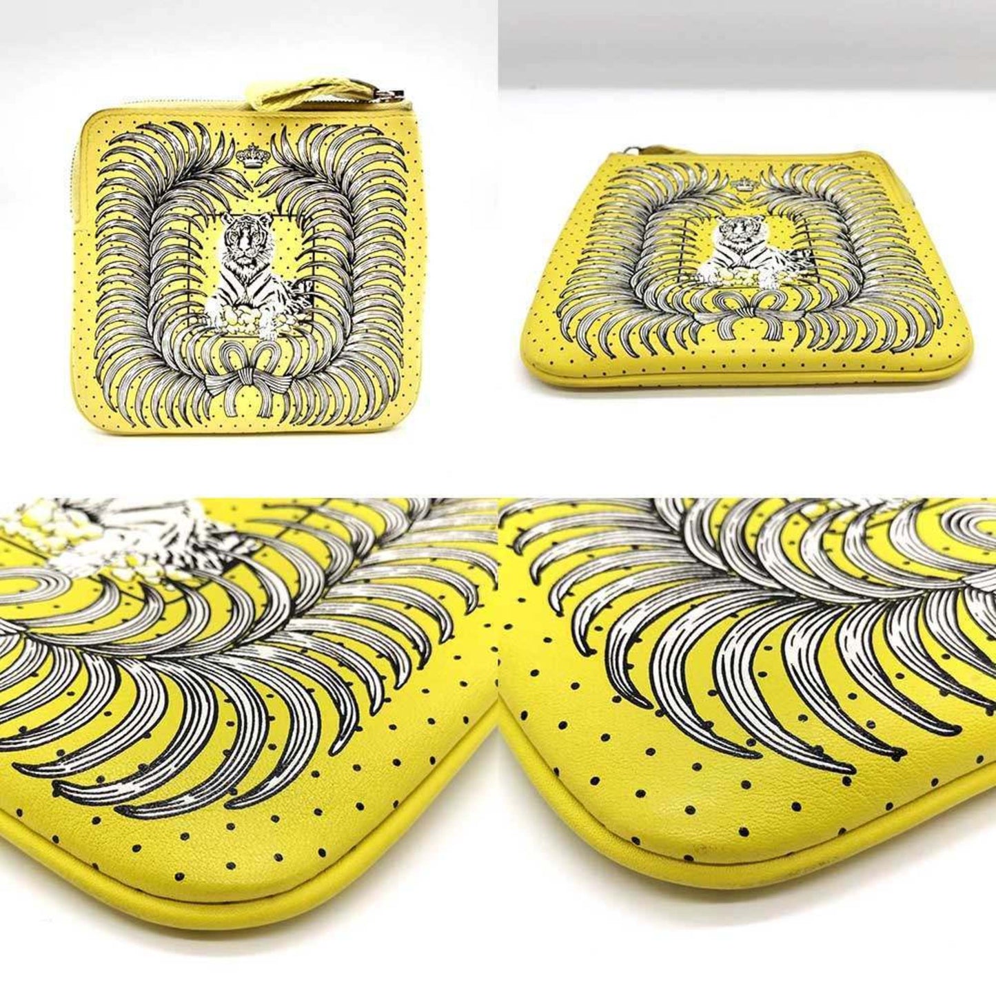 Hermes Yellow Swift Leather Pouch ( )