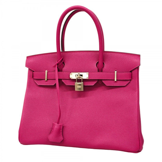 Hermes Rose Purple Epsom Leather Handbag ( )