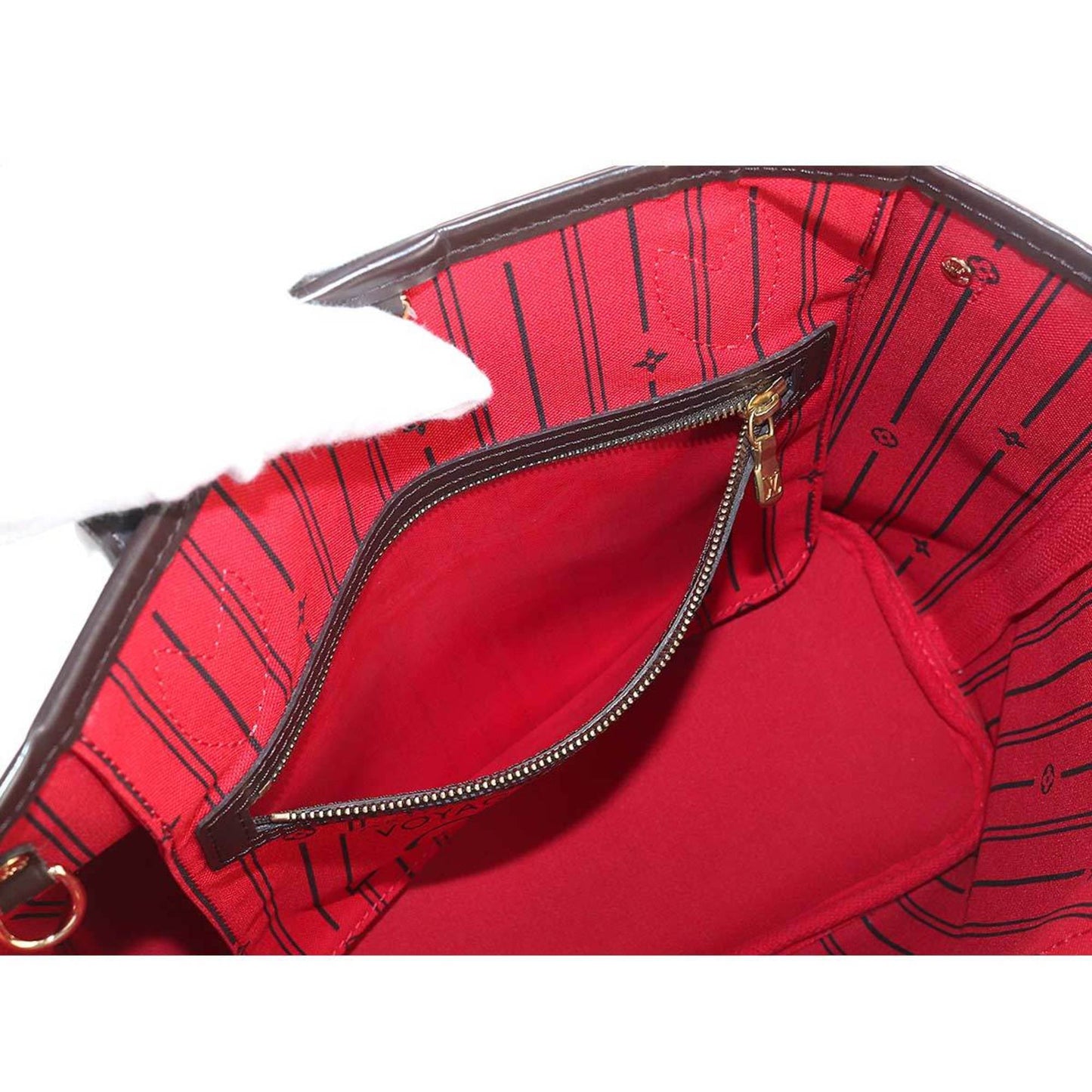 LOUIS VUITTON Damier Neverfull PM Tote Bag Ebene N51109 Brown