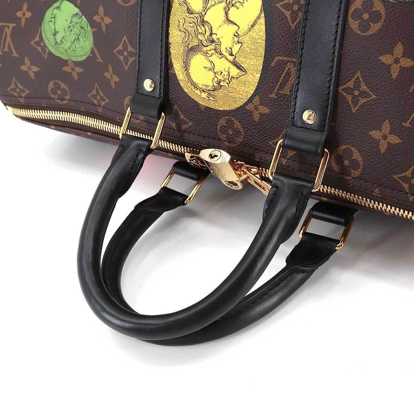 LOUIS VUITTON Fornasetti Monogram Cameo Keepall Bandouliere 45 Boston Shoulder Bag M59261 RFID