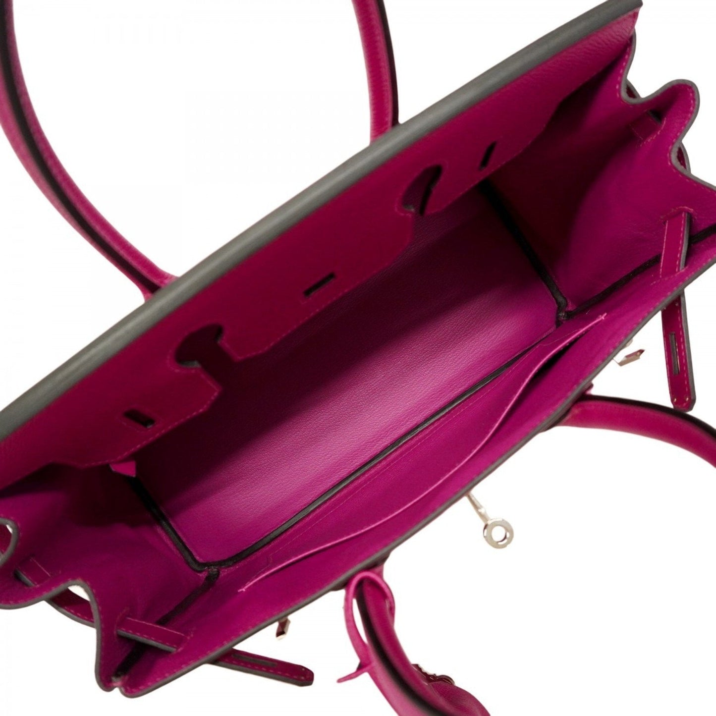 Hermes Rose Purple Epsom Leather Handbag ( )