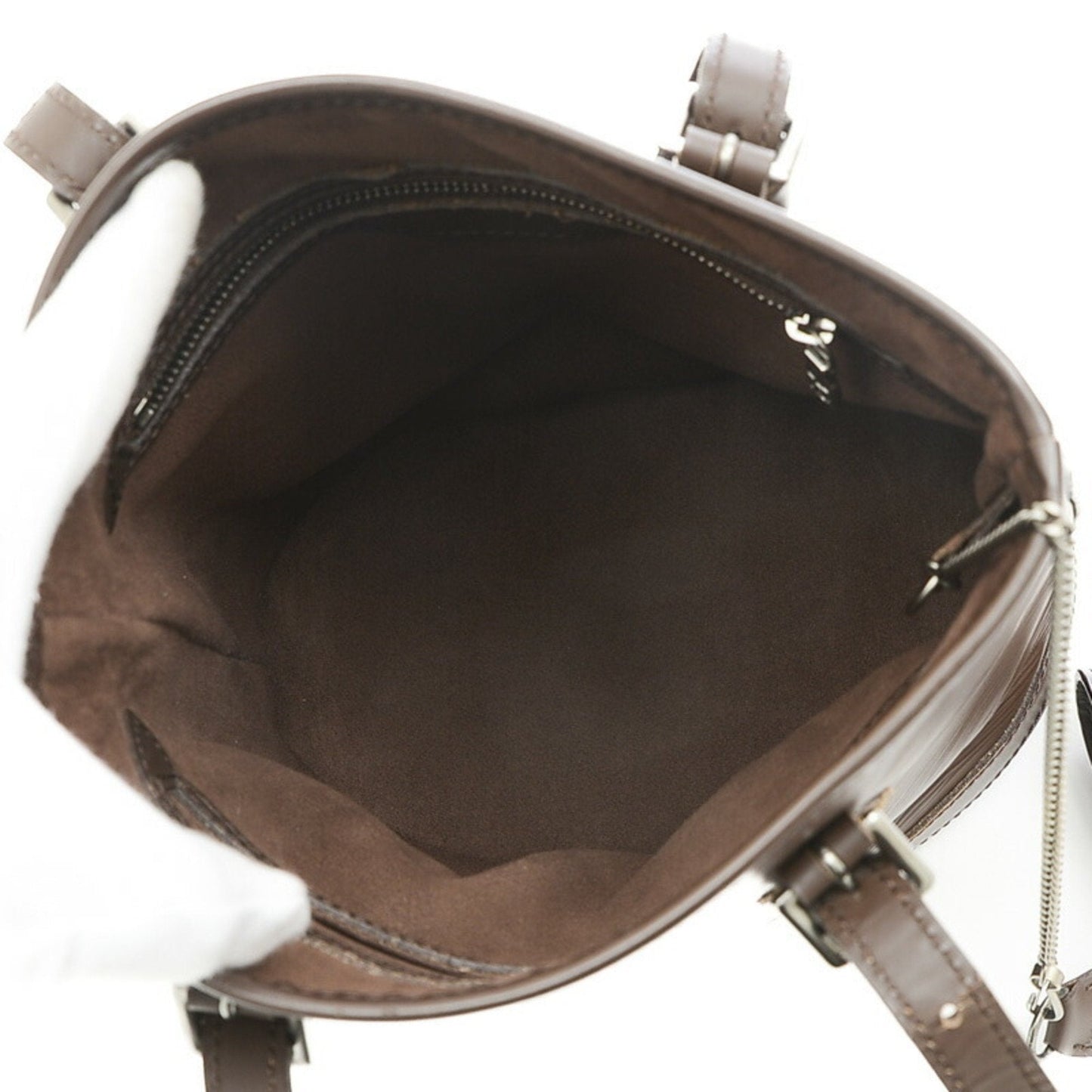 LOUIS VUITTON Epi Bucket PM Tote Bag with Pouch Mocha Brown M58990