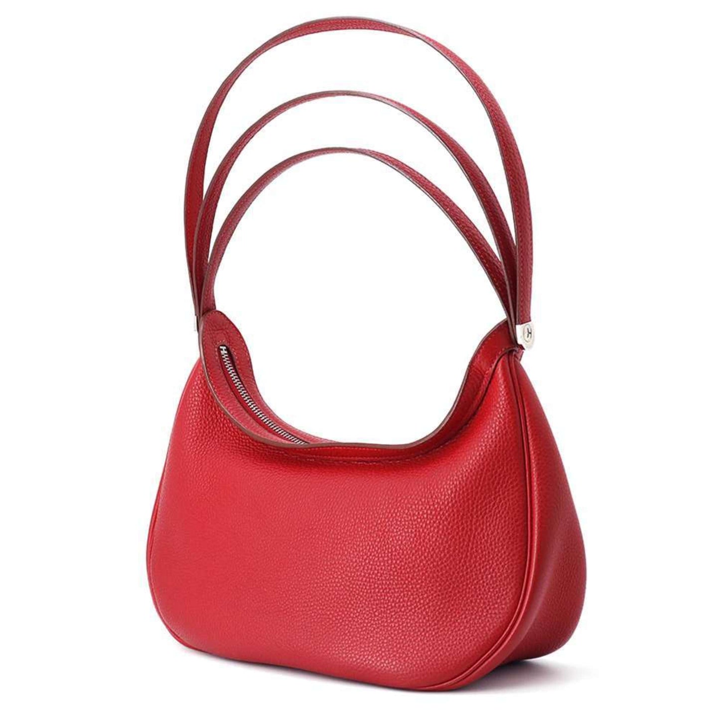 Hermes Rouge Casaque Togo Leather Handbag Shoulder Bag ( )