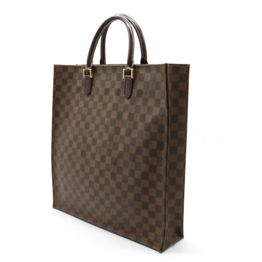 LOUIS VUITTON Damier Sac Pla Tote Bag Handbag Square Type N51140