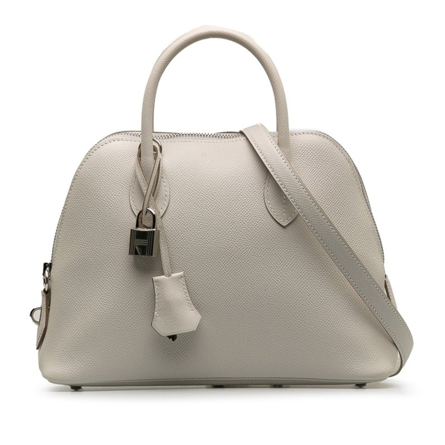Hermes White Epsom Leather Handbag Shoulder Bag ( )