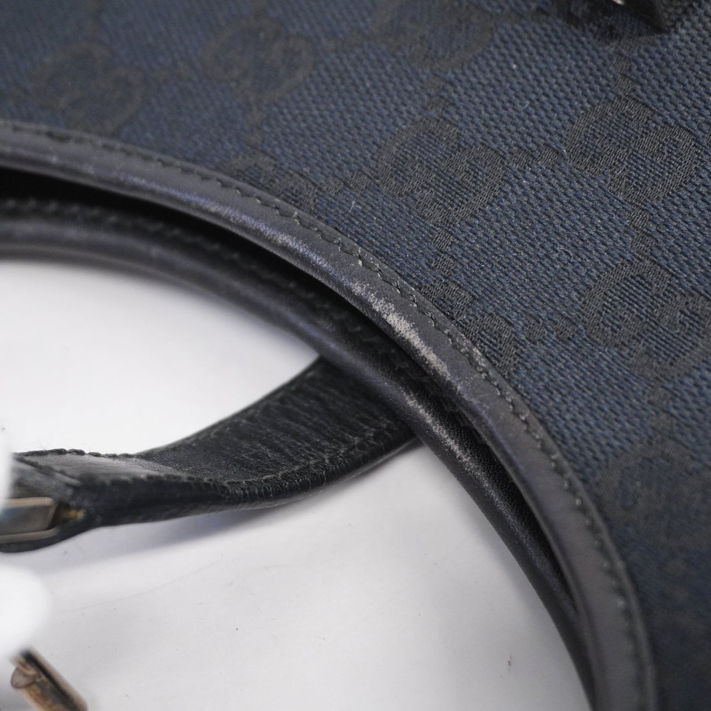 GUCCIAuth  Jackie Handbag 002 1067 Women's Leather,GG Canvas Black