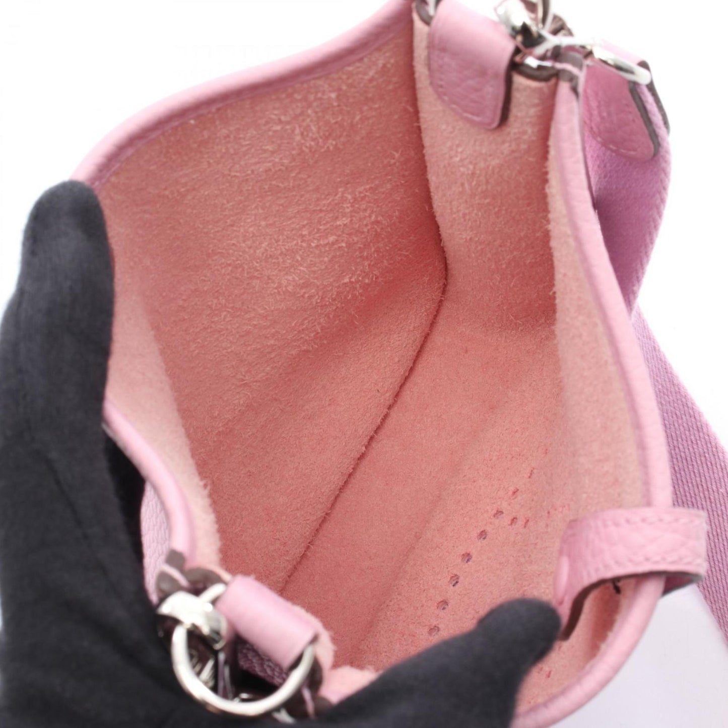 Hermes Pink Taurillon Clemence Leather Shoulder Bag ( )