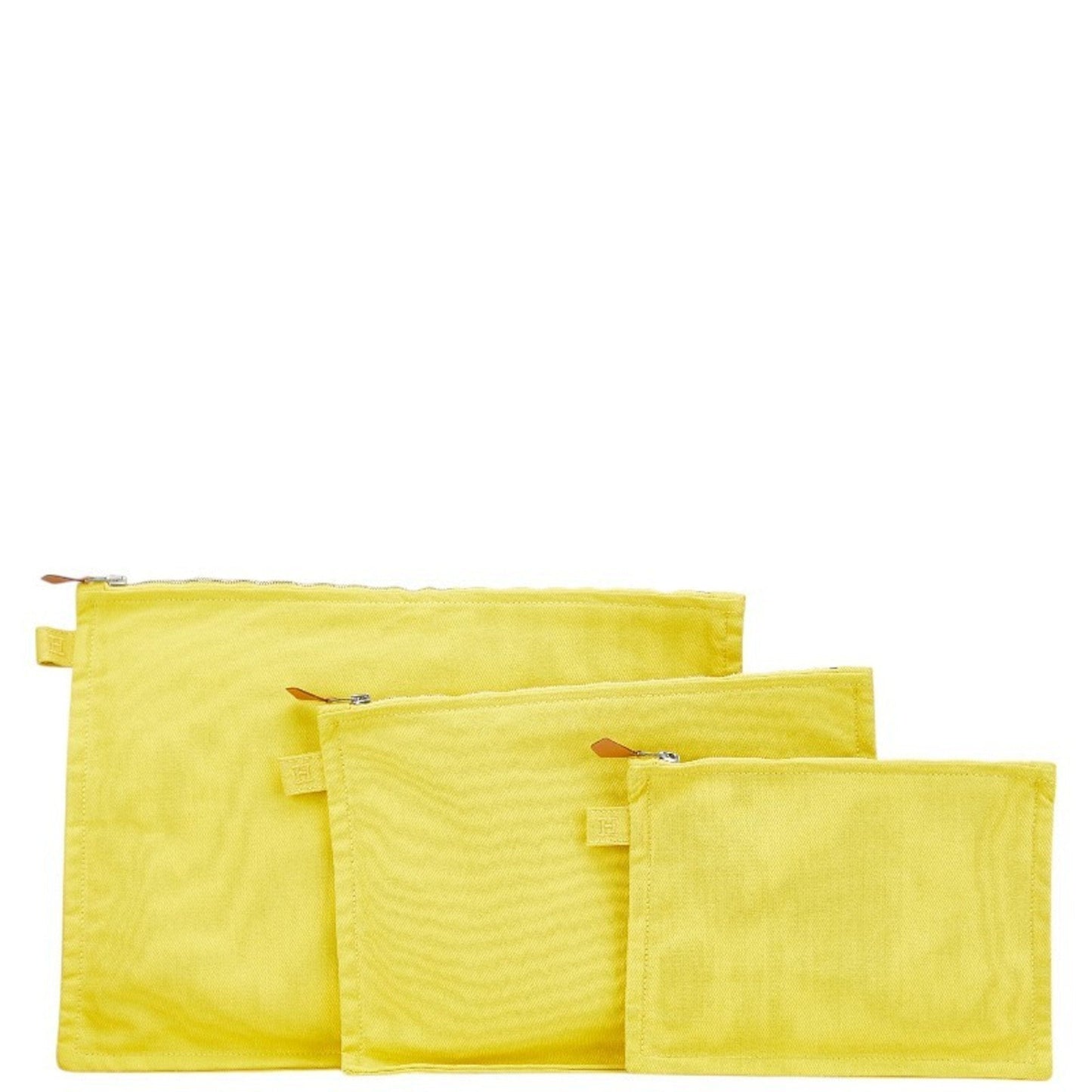 Hermes Yellow Cotton Pouch ( )