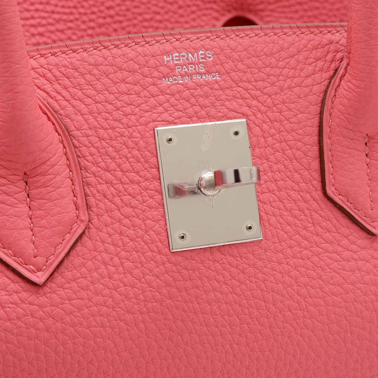 Hermes Rose Azalee Togo Leather Handbag ( )