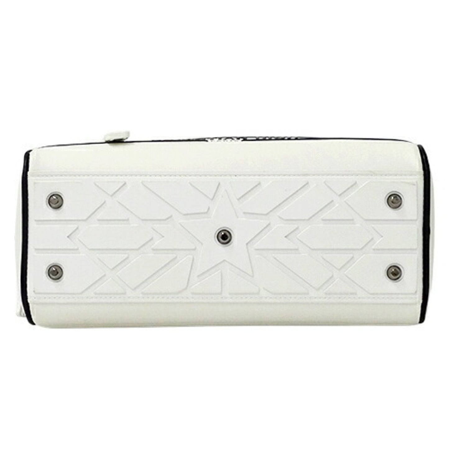 CHRISTIAN DIOR Bag Ladies Handbag Shoulder 2way Vibe Small Leather Black White Houndstooth Bicolor