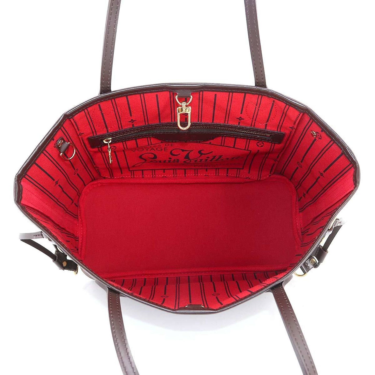 LOUIS VUITTON Damier Neverfull PM Tote Bag Ebene N51109 Brown